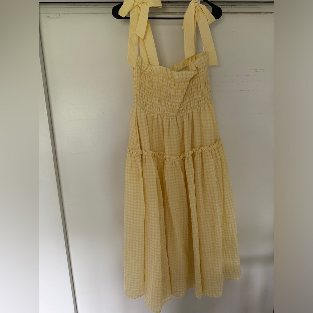 Vici Collection Yellow Gingham Dress
